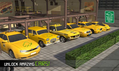 اسکرین شات بازی Electric Car Taxi Driver: NY City Cab Taxi Games 1