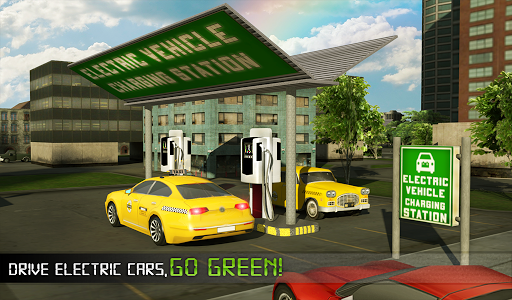 اسکرین شات بازی Electric Car Taxi Driver: NY City Cab Taxi Games 8