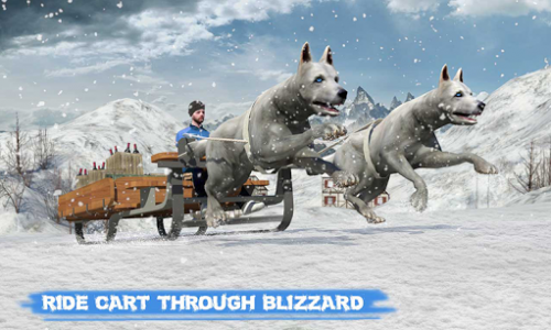 اسکرین شات بازی Snow Dog Sledding Transport Games: Winter Sports 2