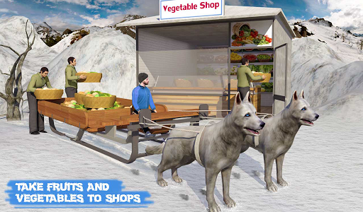 اسکرین شات بازی Snow Dog Sledding Transport Games: Winter Sports 8