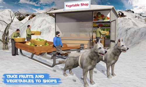 اسکرین شات بازی Snow Dog Sledding Transport Games: Winter Sports 3