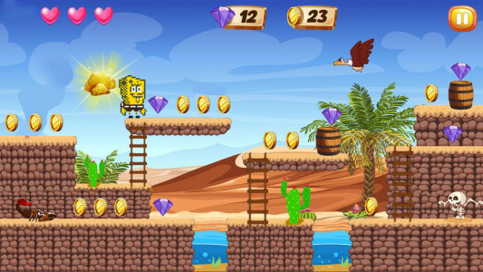 اسکرین شات بازی Sponge Adventure Jungle Dash 5