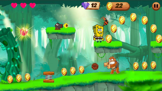 اسکرین شات بازی Sponge Adventure Jungle Dash 7