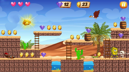 اسکرین شات بازی Sponge Adventure Jungle Dash 3