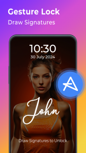 اسکرین شات برنامه Pattern Lock Screen App 5