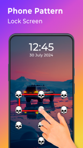 اسکرین شات برنامه Pattern Lock Screen App 2