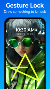 اسکرین شات برنامه Pattern Lock Screen App 7