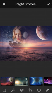 اسکرین شات برنامه Night Frames: Photo Effect App 1