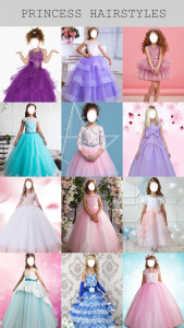 اسکرین شات 2 برنامه Princess Hairstyle Photo Edito