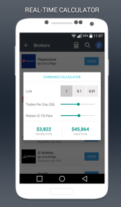 اسکرین شات 3 برنامه Forex Rebates
