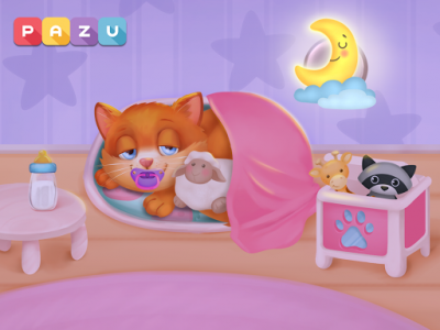 اسکرین شات بازی Cat game - Pet Care & Dress up Games for kids 8