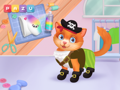 اسکرین شات بازی Cat game - Pet Care & Dress up Games for kids 7