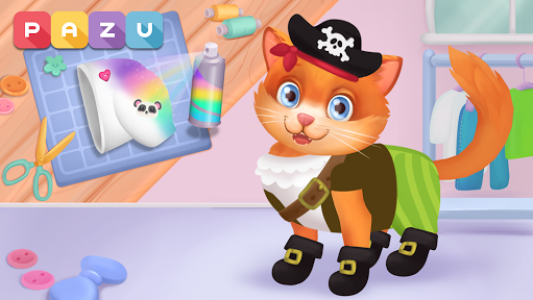 اسکرین شات بازی Cat game - Pet Care & Dress up Games for kids 2