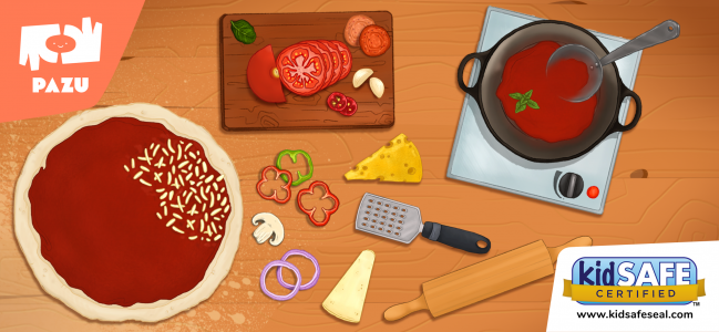 اسکرین شات بازی Pizza maker cooking games 1