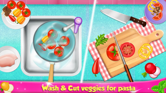 اسکرین شات بازی Pasta Cooking Home Chef Game 1