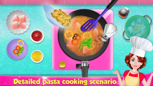 اسکرین شات بازی Pasta Cooking Home Chef Game 2