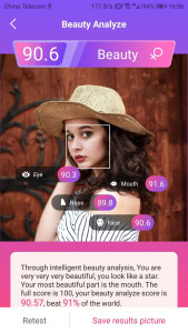 اسکرین شات 2 برنامه Face Analysis Test - Beauty&Sk