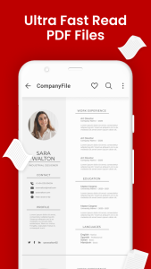 اسکرین شات 3 برنامه PDF Reader for Android