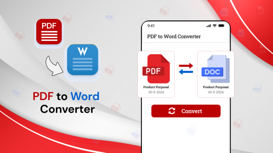 اسکرین شات برنامه PDF to Word Converter App 1