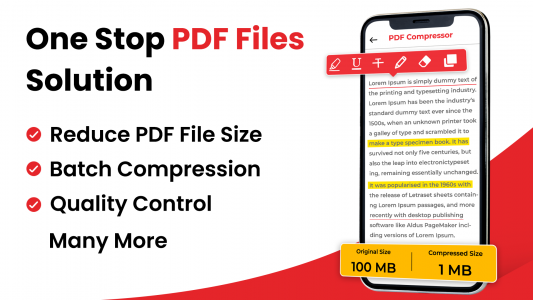 اسکرین شات برنامه PDF Compressor app Reduce Size 1