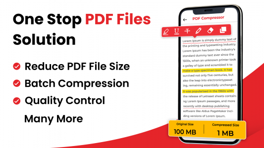 اسکرین شات برنامه PDF Compressor App Reduce Size 1