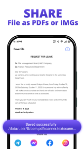 اسکرین شات 5 برنامه PDF Scanner, Image to text