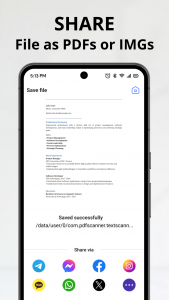 اسکرین شات 5 برنامه PDF Scanner, Image to text