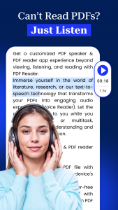 اسکرین شات 2 برنامه PDF Speaker Text To Speech TTS