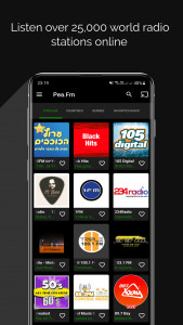 اسکرین شات 1 برنامه Pea.Fm - Radio online