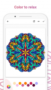 اسکرین شات برنامه Atmosphere: Mandala Coloring B 1