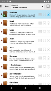 اسکرین شات برنامه Bible: KJV, BBE, ASV, WEB, LSG 2