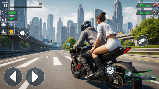 اسکرین شات 4 بازی Open World Traffic Bike Rider
