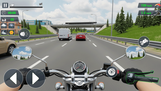 اسکرین شات 2 بازی Open World Traffic Bike Rider