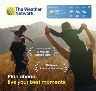 اسکرین شات برنامه The Weather Network 1
