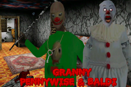 اسکرین شات بازی Pennywise & Baldi Granny Mod: Chapter 2 6