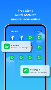 اسکرین شات 2 برنامه Clone App-Parallel Dual Space