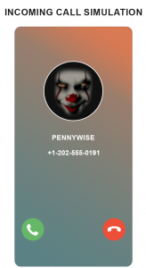 اسکرین شات بازی scary clown fake video call 3
