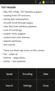 اسکرین شات برنامه Text Reader 1