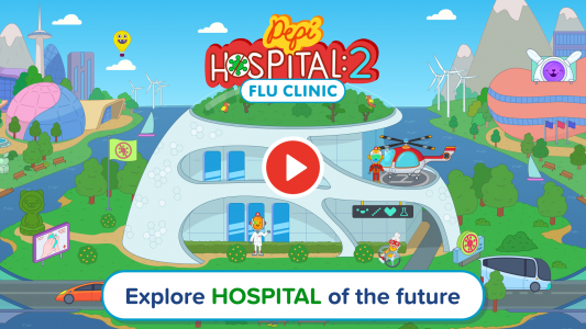 اسکرین شات بازی Pepi Hospital 2: Flu Clinic 2