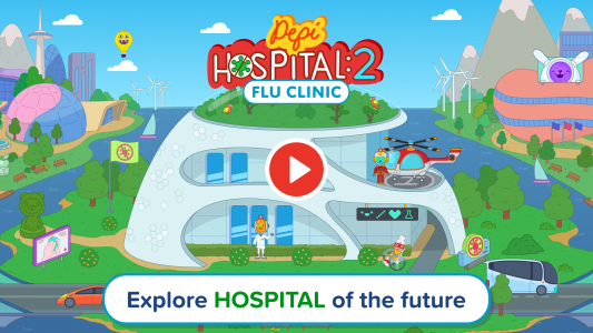 اسکرین شات بازی Pepi Hospital 2: Flu Clinic 1