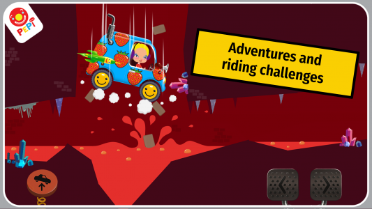 اسکرین شات بازی Pepi Ride: fun car racing 3