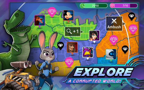 اسکرین شات 5 بازی Disney Heroes: Battle Mode