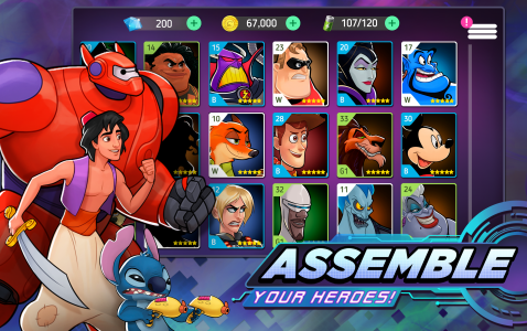 اسکرین شات 3 بازی Disney Heroes: Battle Mode