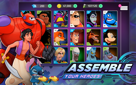 اسکرین شات 3 بازی Disney Heroes: Battle Mode
