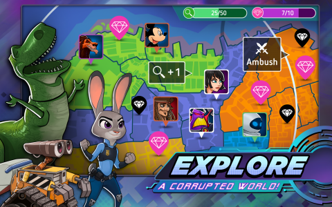 اسکرین شات 5 بازی Disney Heroes: Battle Mode