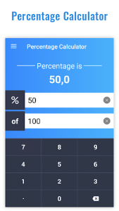 اسکرین شات برنامه Percentage Calculator -Calculate Percentage Easily 1