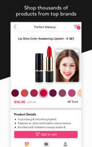 اسکرین شات برنامه YouCam Shop - World's First AR Makeup Shopping App 1