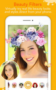 اسکرین شات برنامه YouCam Fun - Snap Live Selfie Filters & Share Pics 2