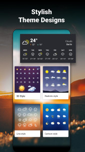 اسکرین شات 2 برنامه Weather Forecast & Widgets