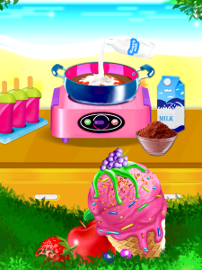 اسکرین شات 2 برنامه Ice Cream Diary - Cooking Game